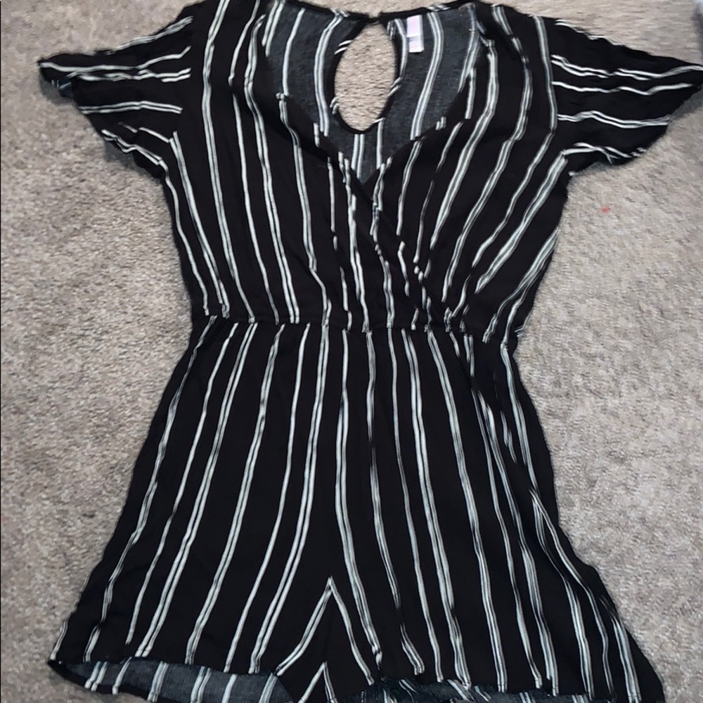 Striped romper